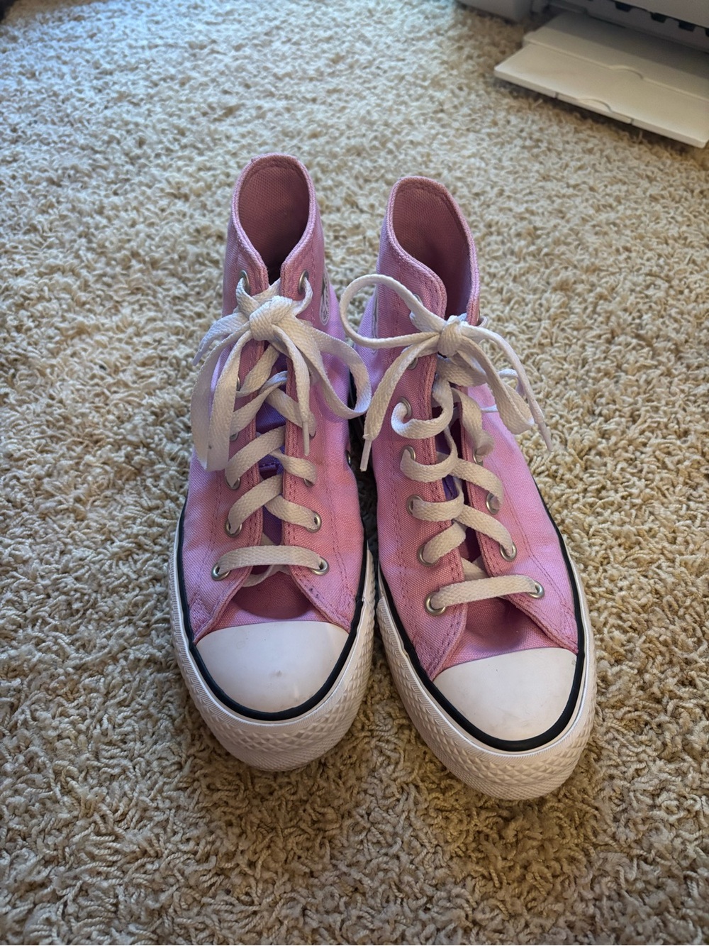 Converse Pink High-Top Kids Sneakers